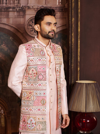 Mens Kurta Set With Jacket
