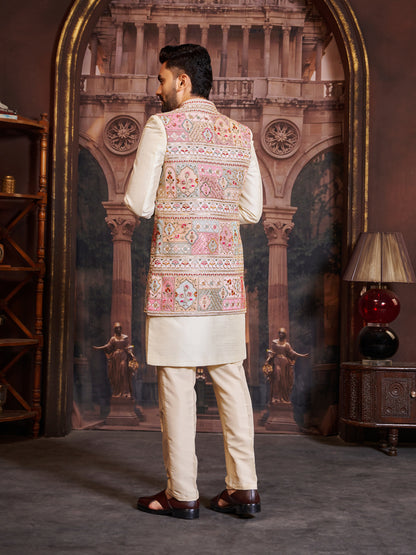 Mens Kurta Set With Jacket