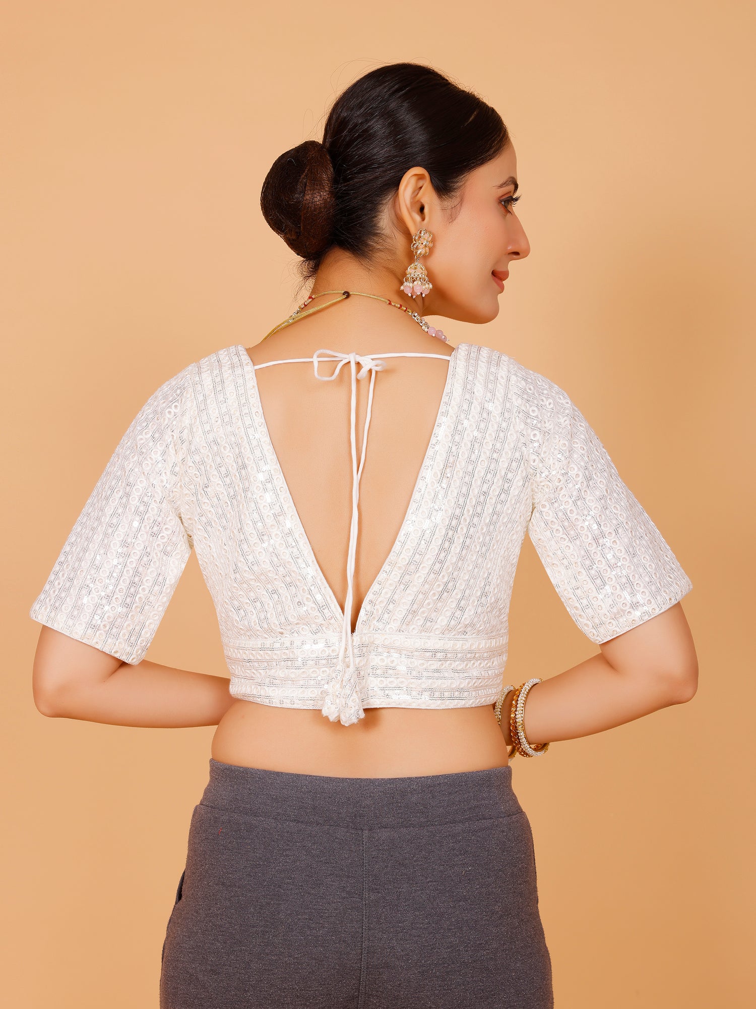 Ladies Nett Resham Work Blouse