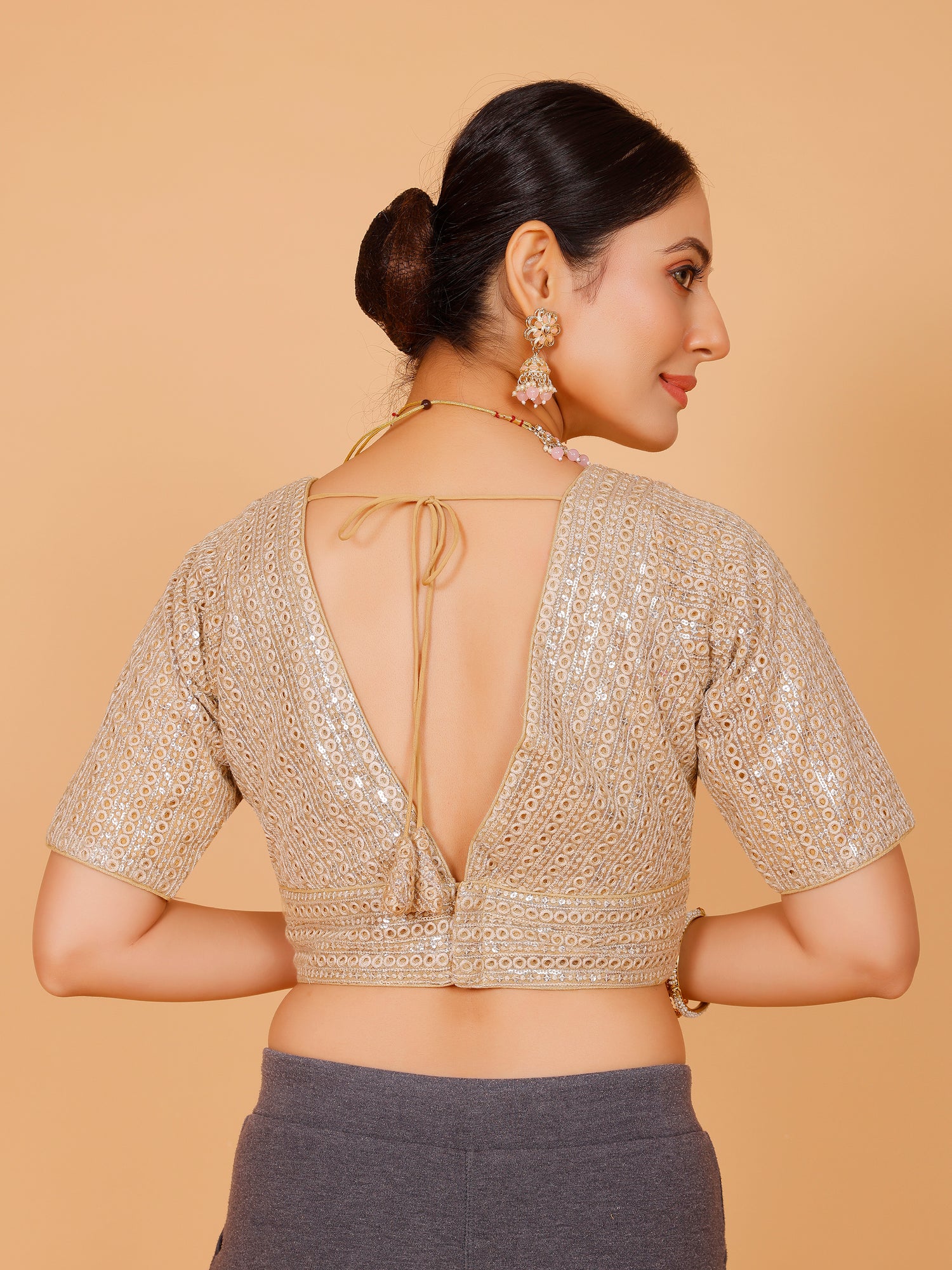 Ladies Nett Resham Work Blouse