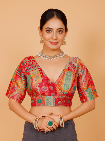 Silk Printed Blouse