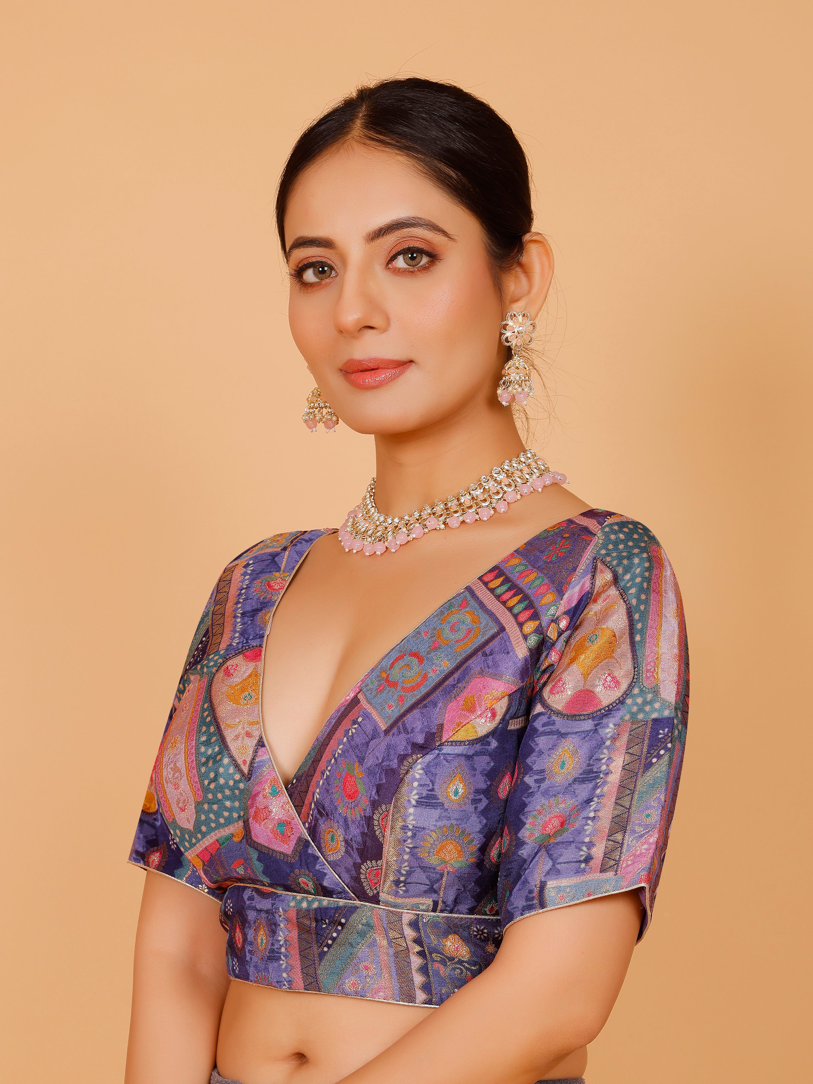 Silk Printed Blouse