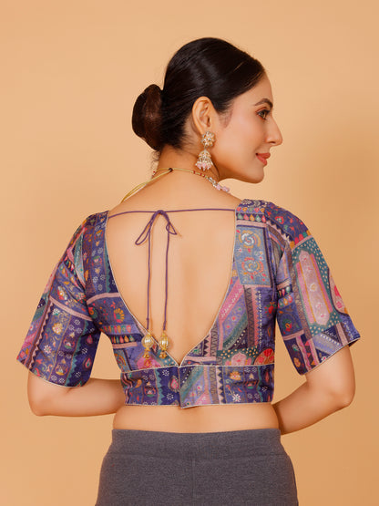 Silk Printed Blouse