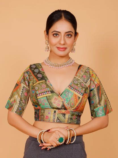 Silk Printed Blouse