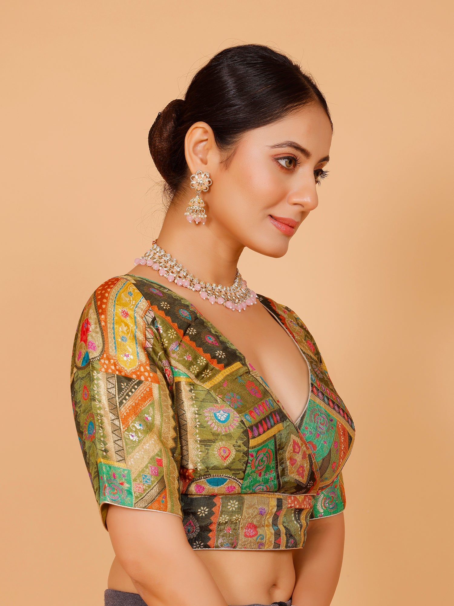 Silk Printed Blouse