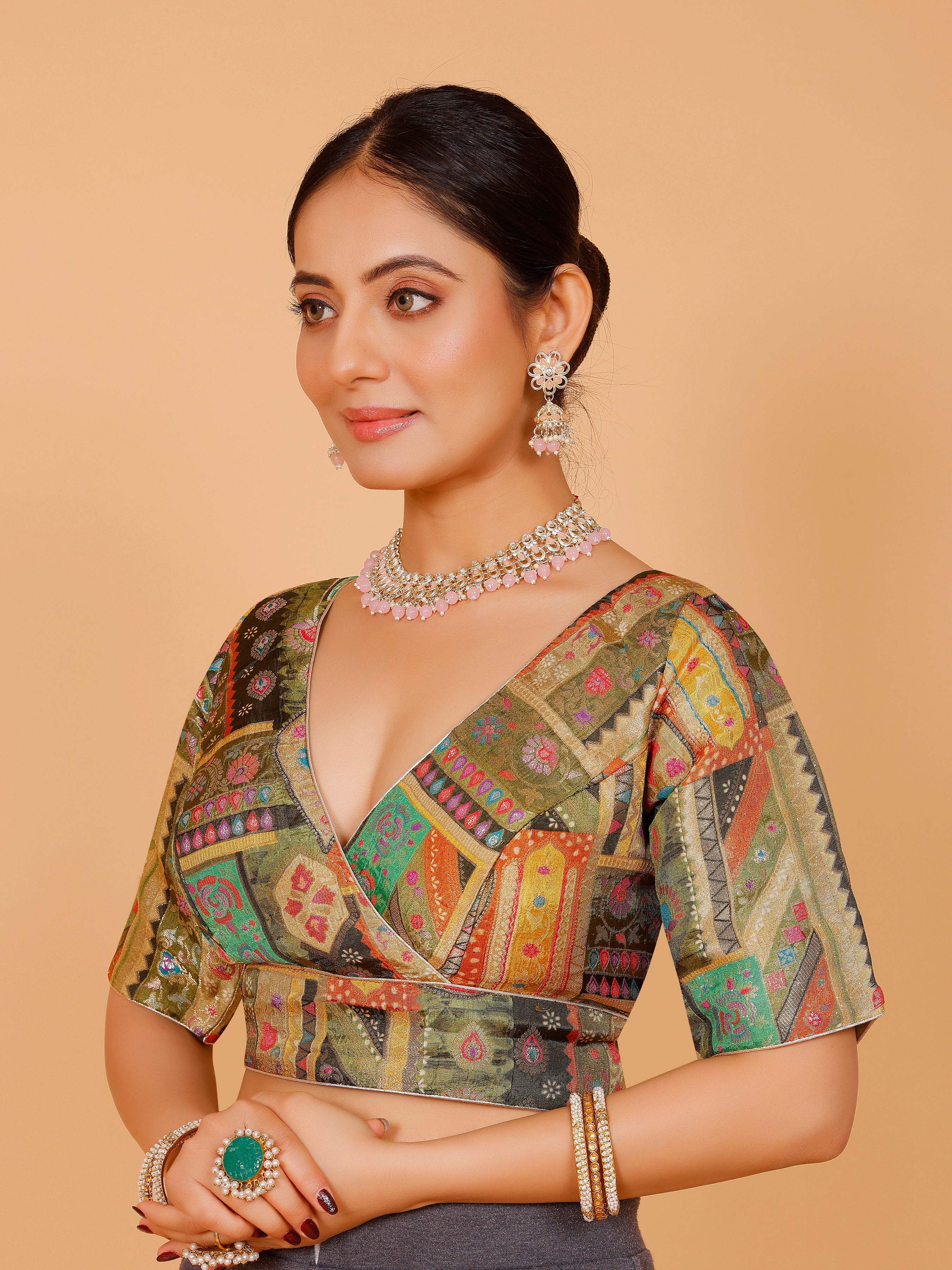 Silk Printed Blouse