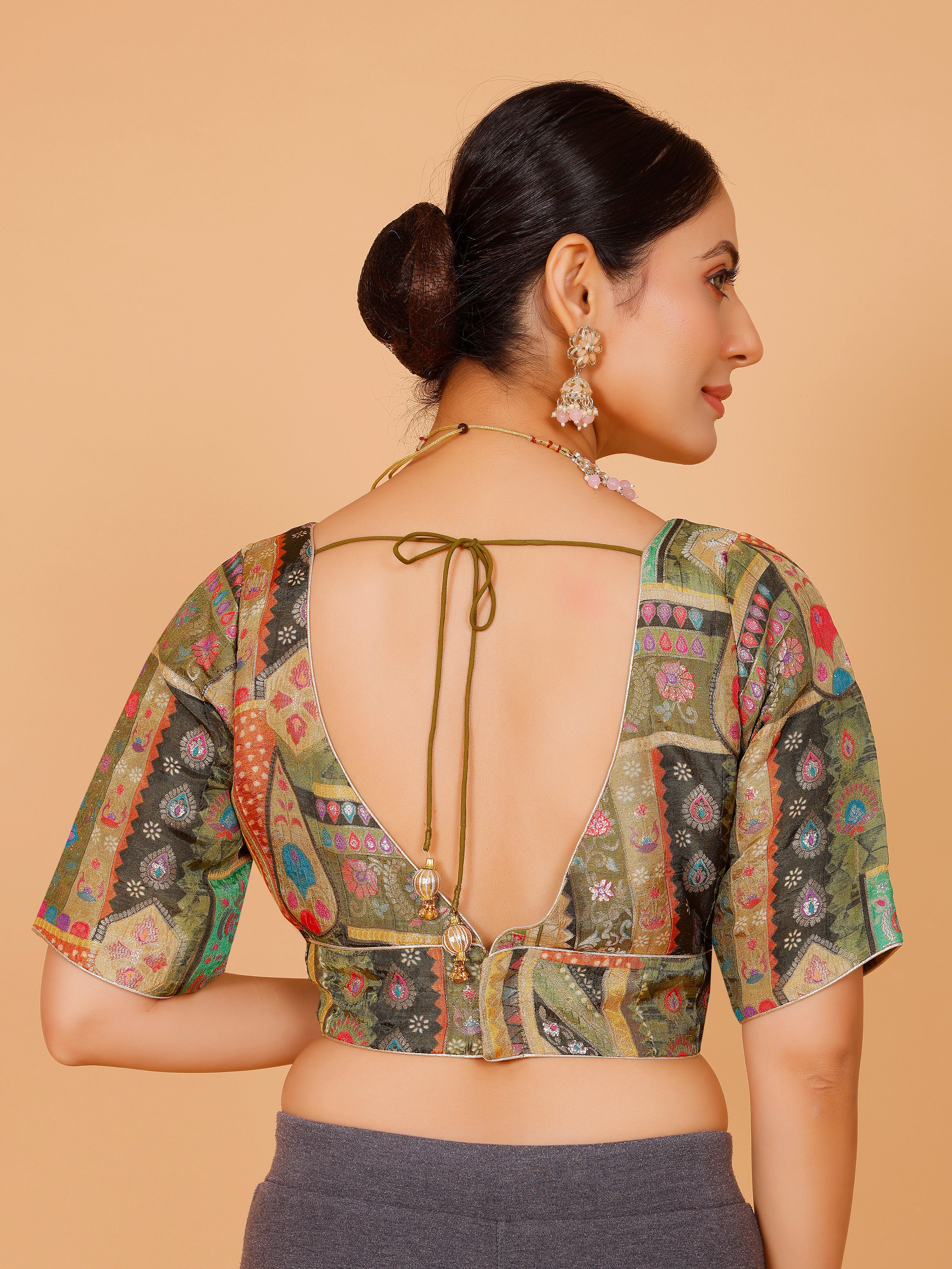 Silk Printed Blouse