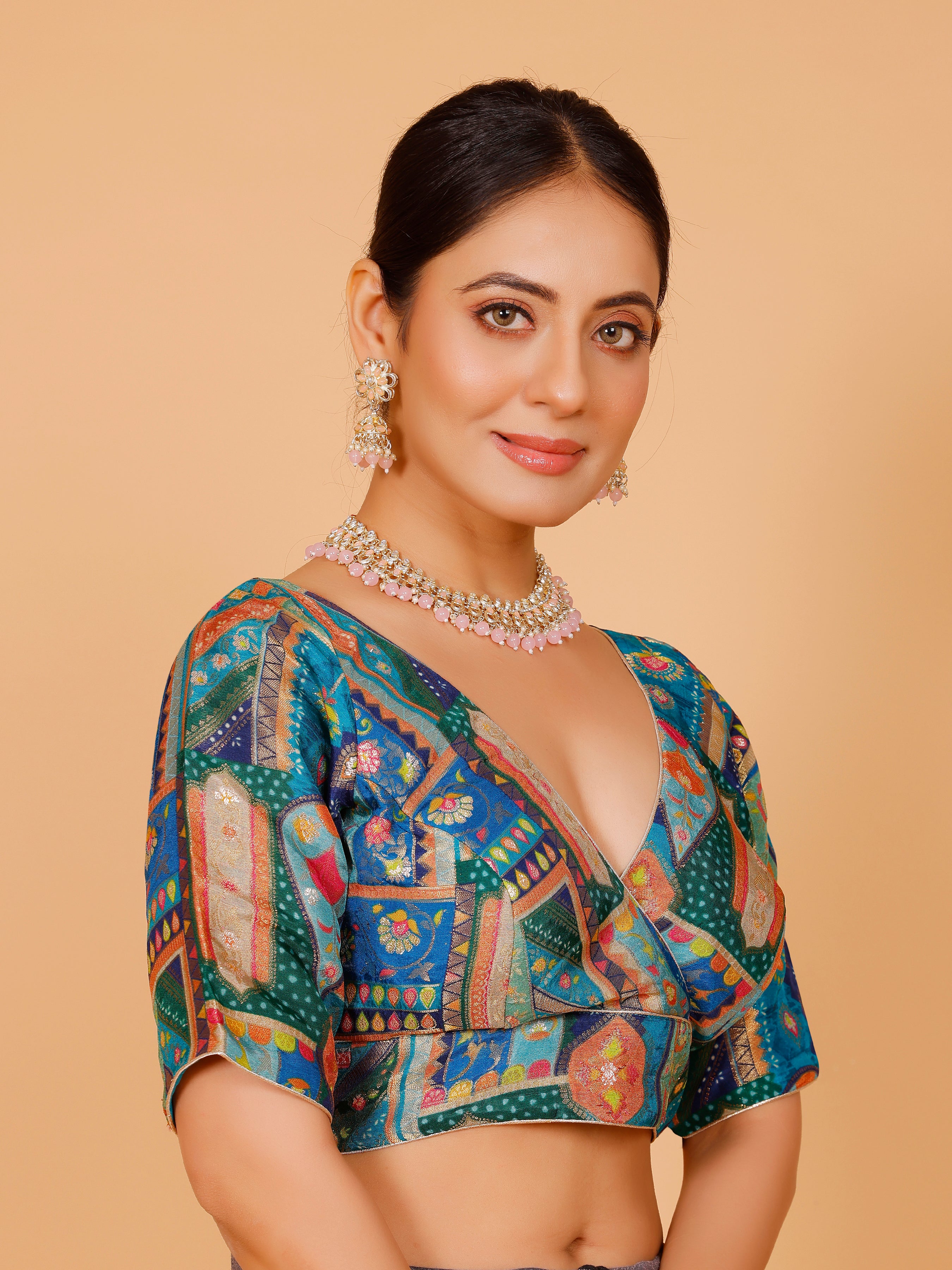 Silk Printed Blouse