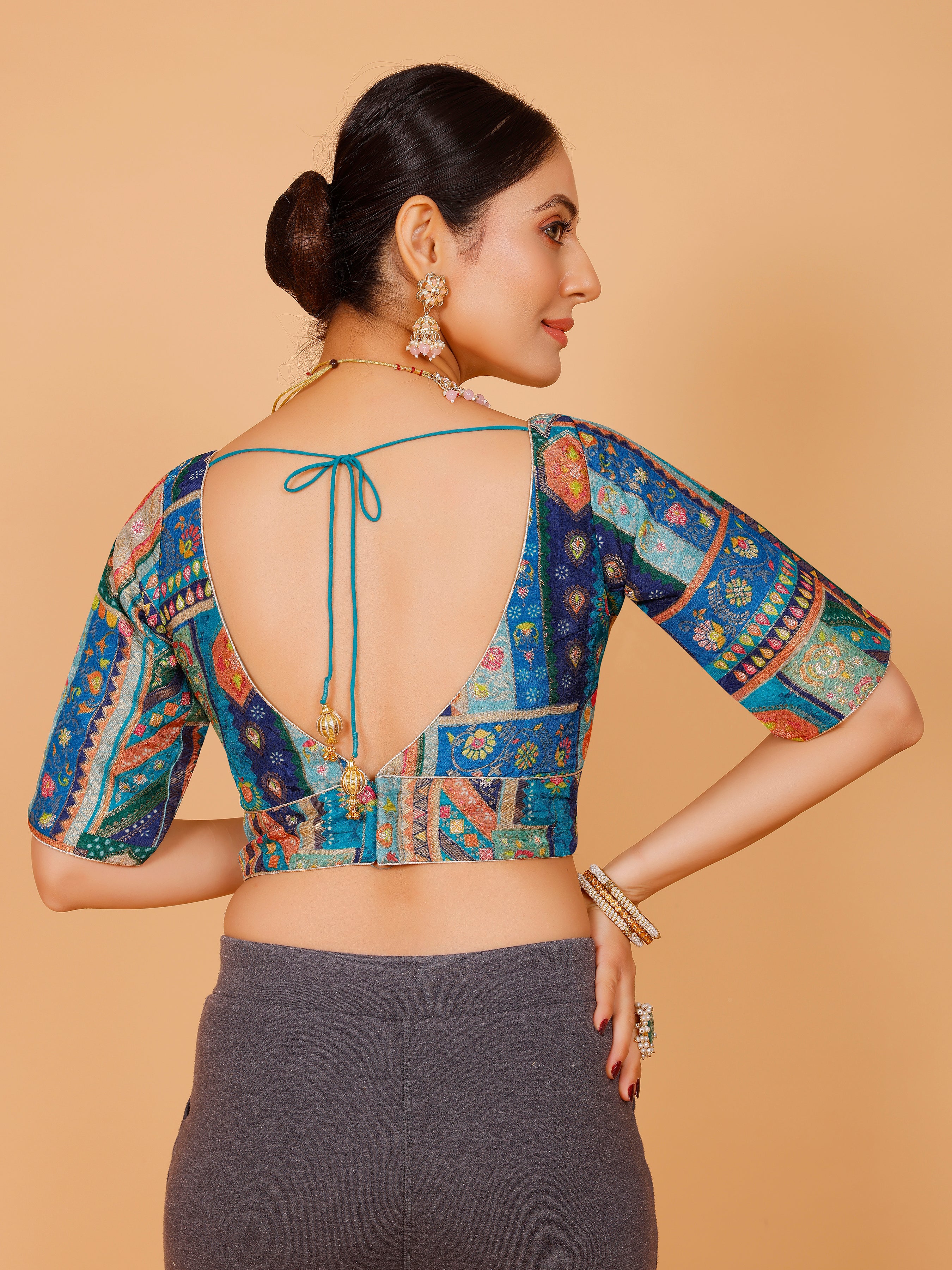 Silk Printed Blouse