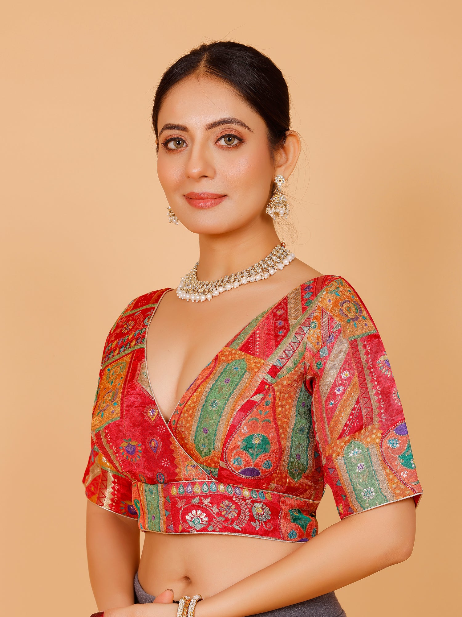 Silk Printed Blouse