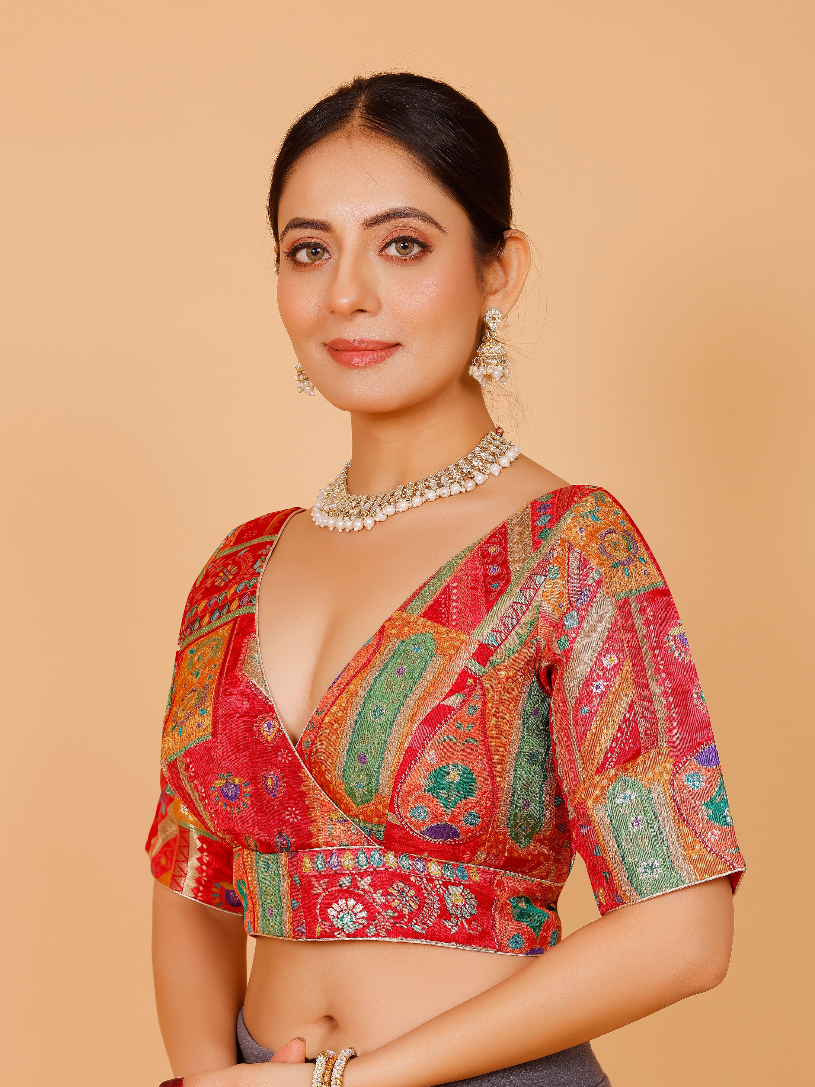 Silk Printed Blouse