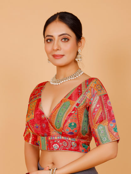 Silk Printed Blouse