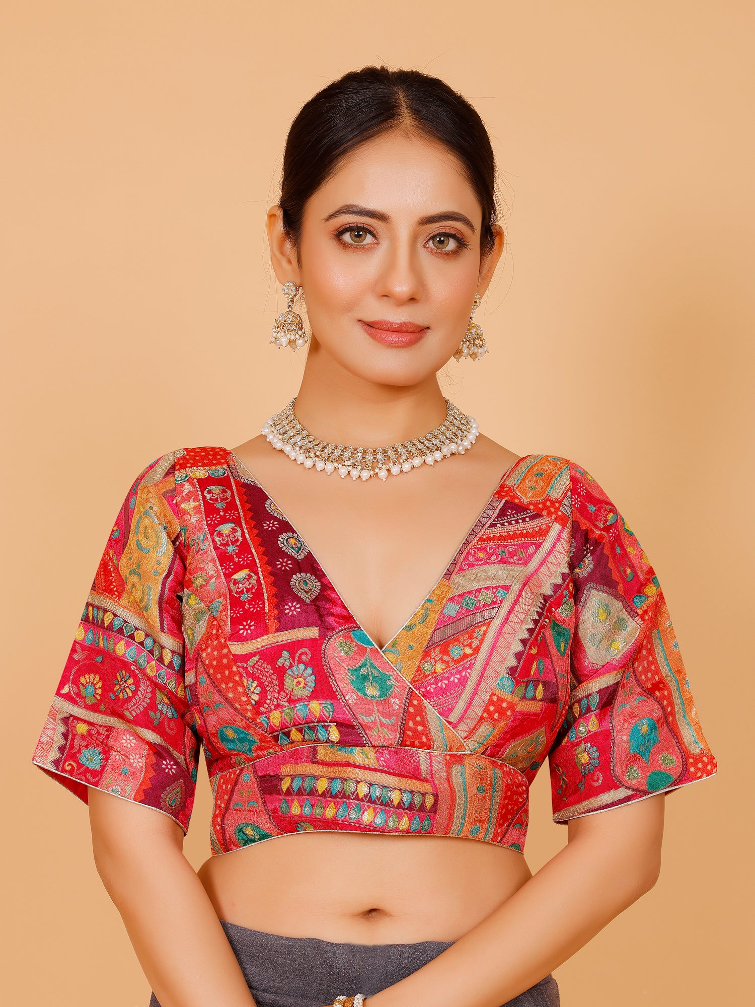 Silk Printed Blouse