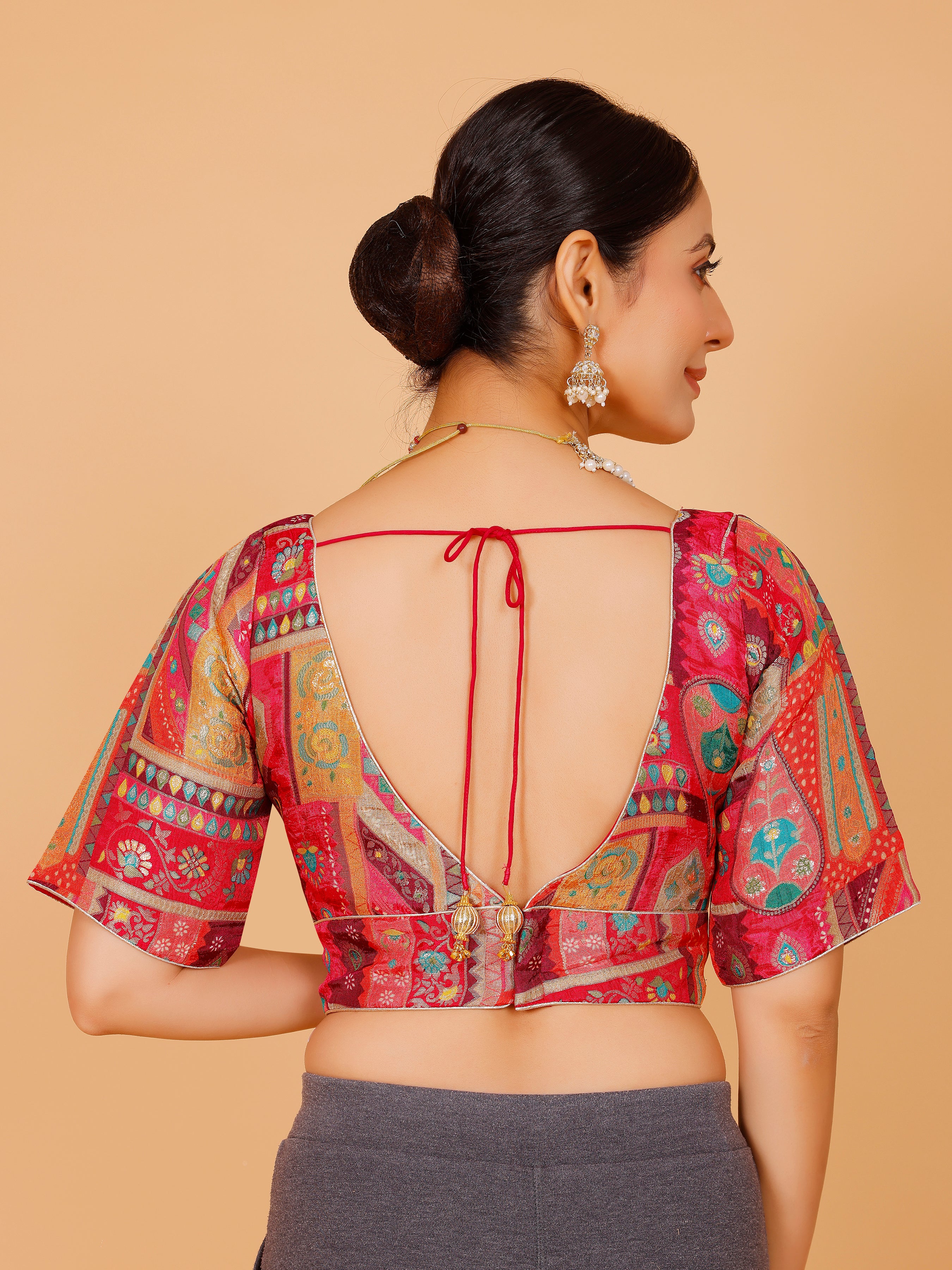 Silk Printed Blouse