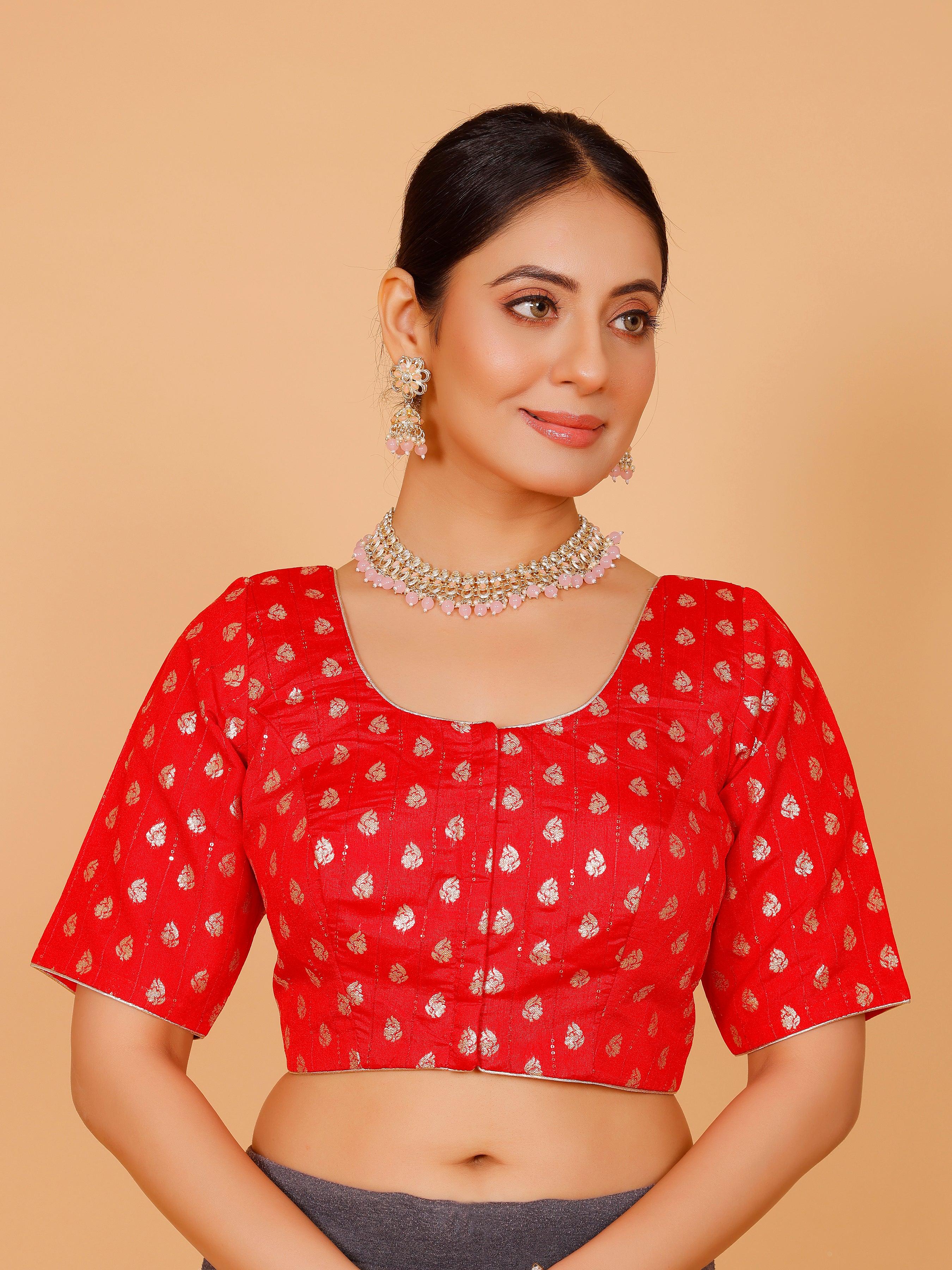 Ladies Silk Zari Work Blouse