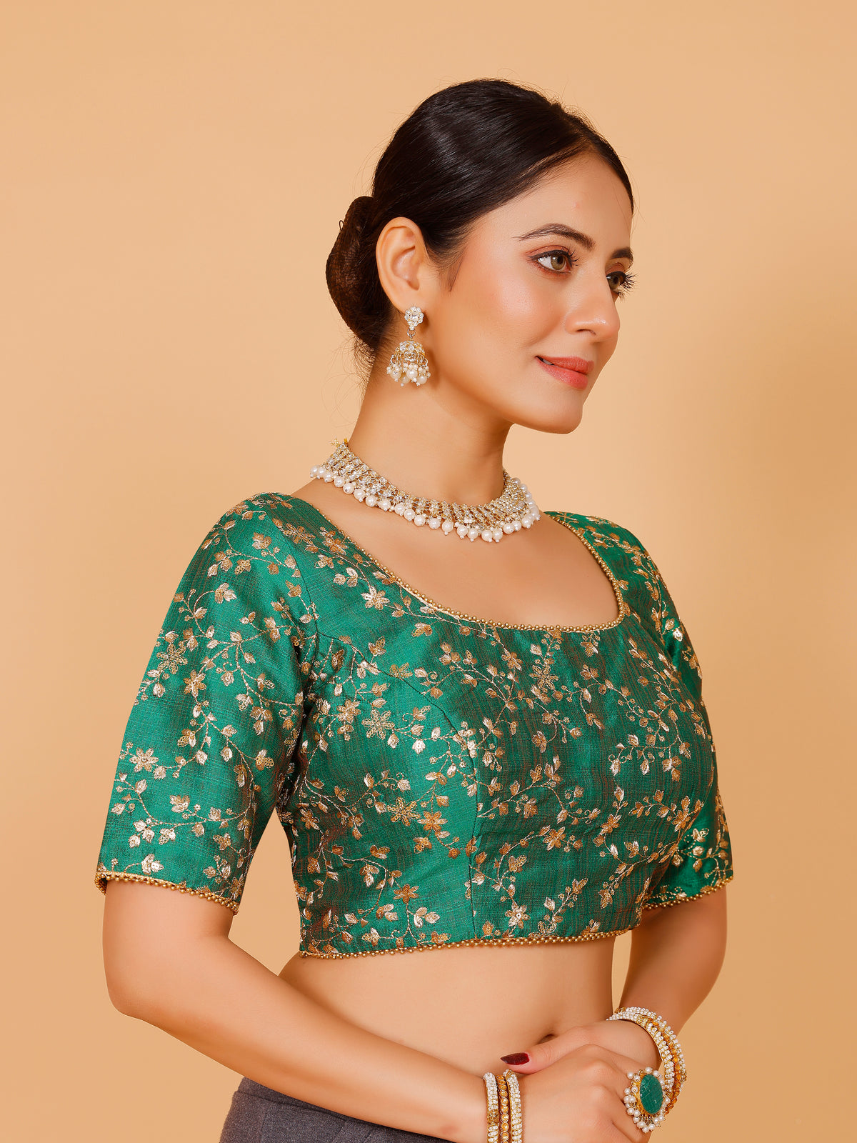 Silk Zari Work Blouse