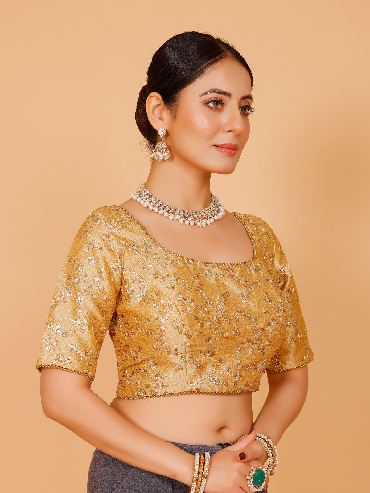 Silk Zari Work Blouse