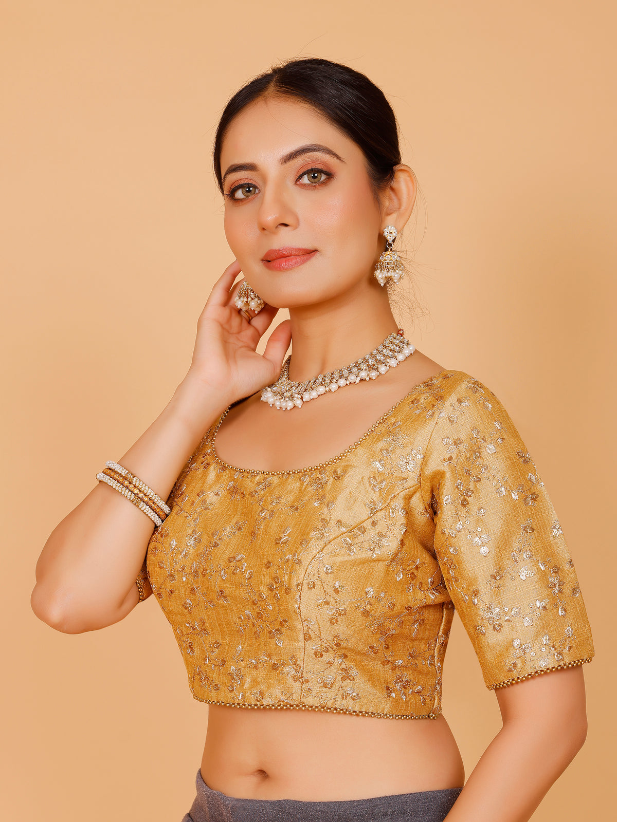Silk Zari Work Blouse