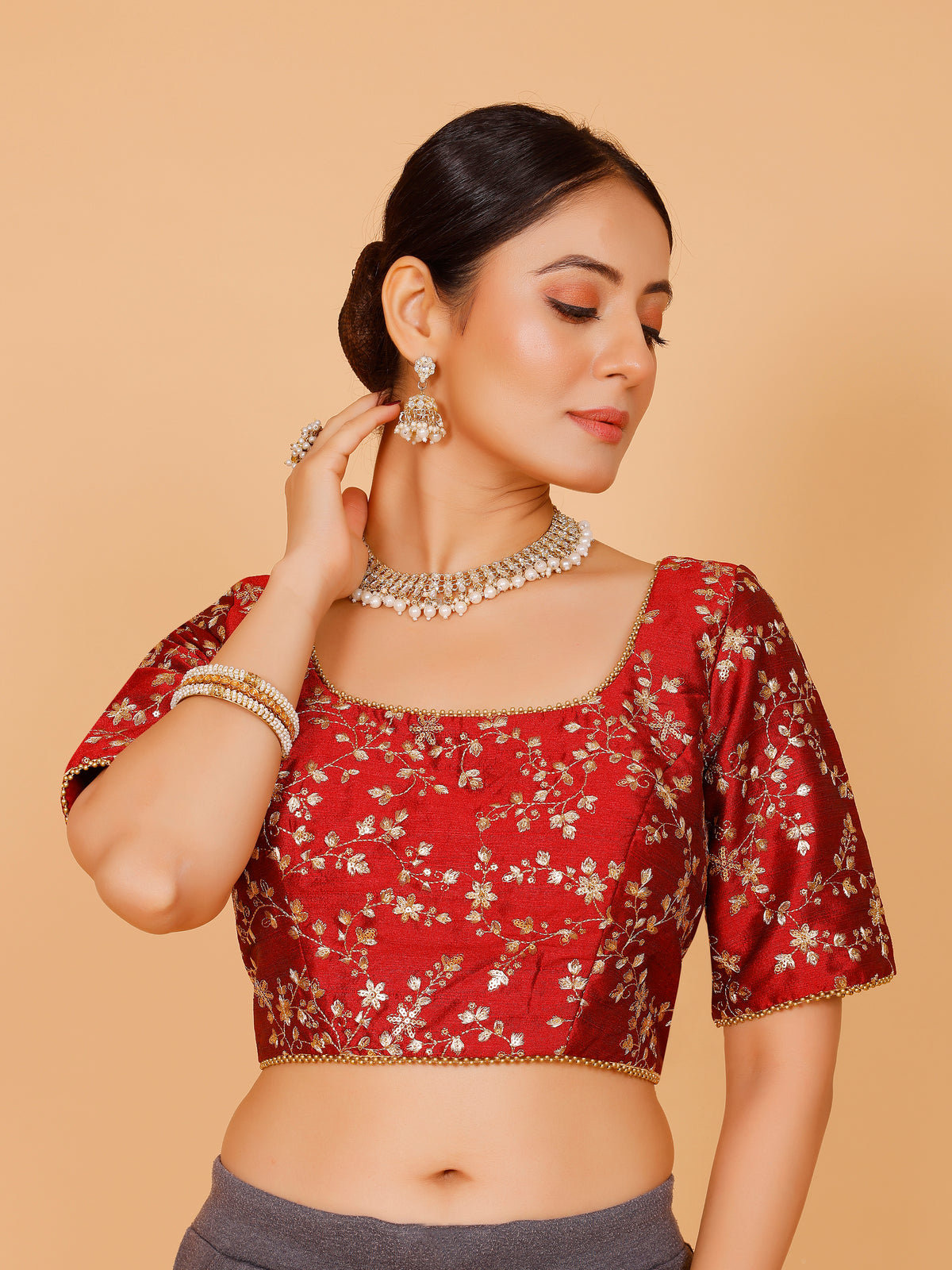 Silk Zari Work Blouse