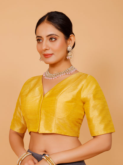 Ladies Silk Plain Blouse