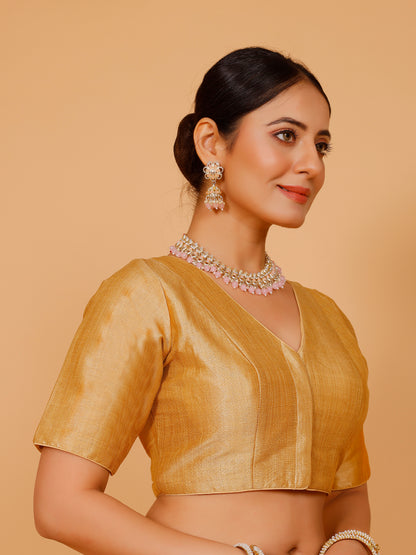 Ladies Silk Plain Blouse