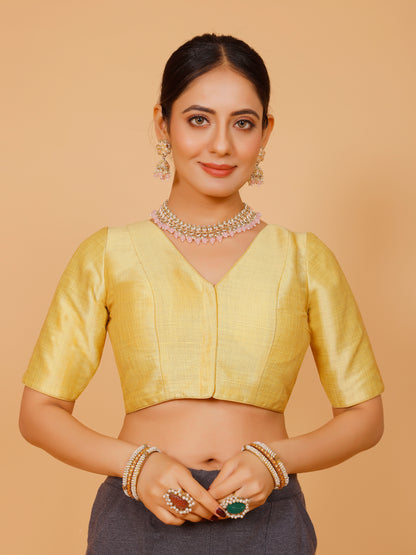 Ladies Silk Plain Blouse