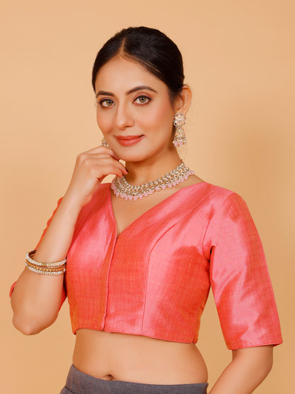 Ladies Silk Plain Blouse