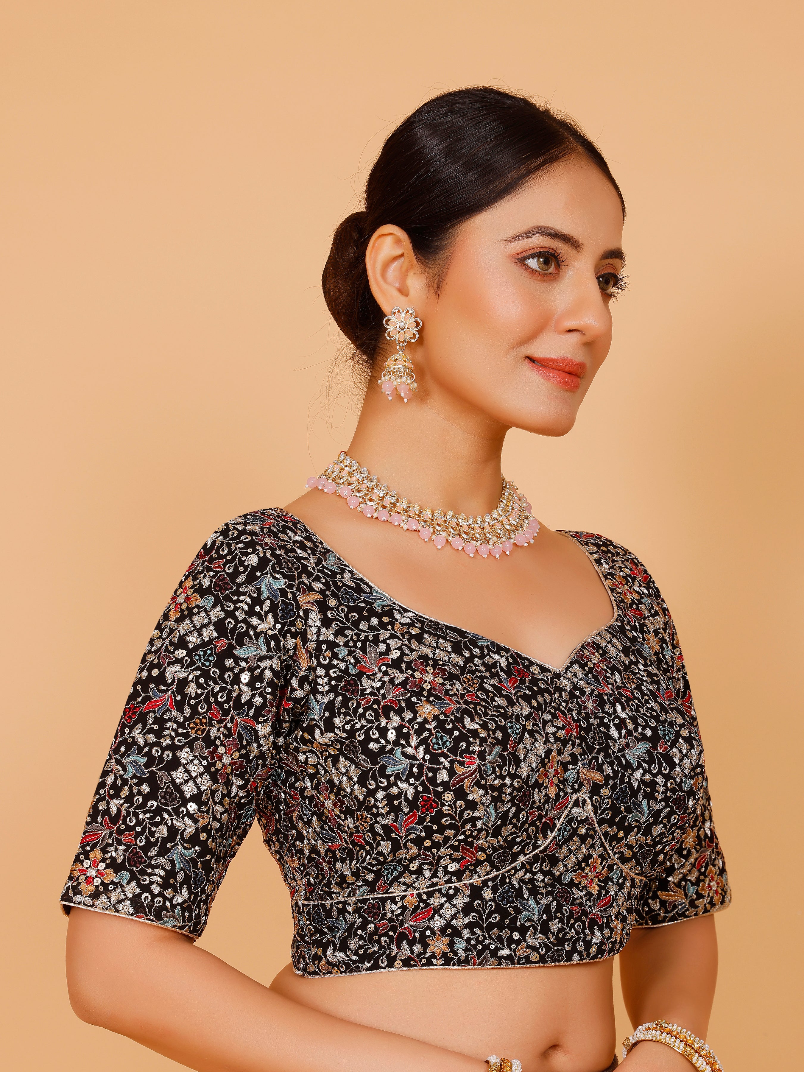 Ladies Georgette Zari Work Blouse