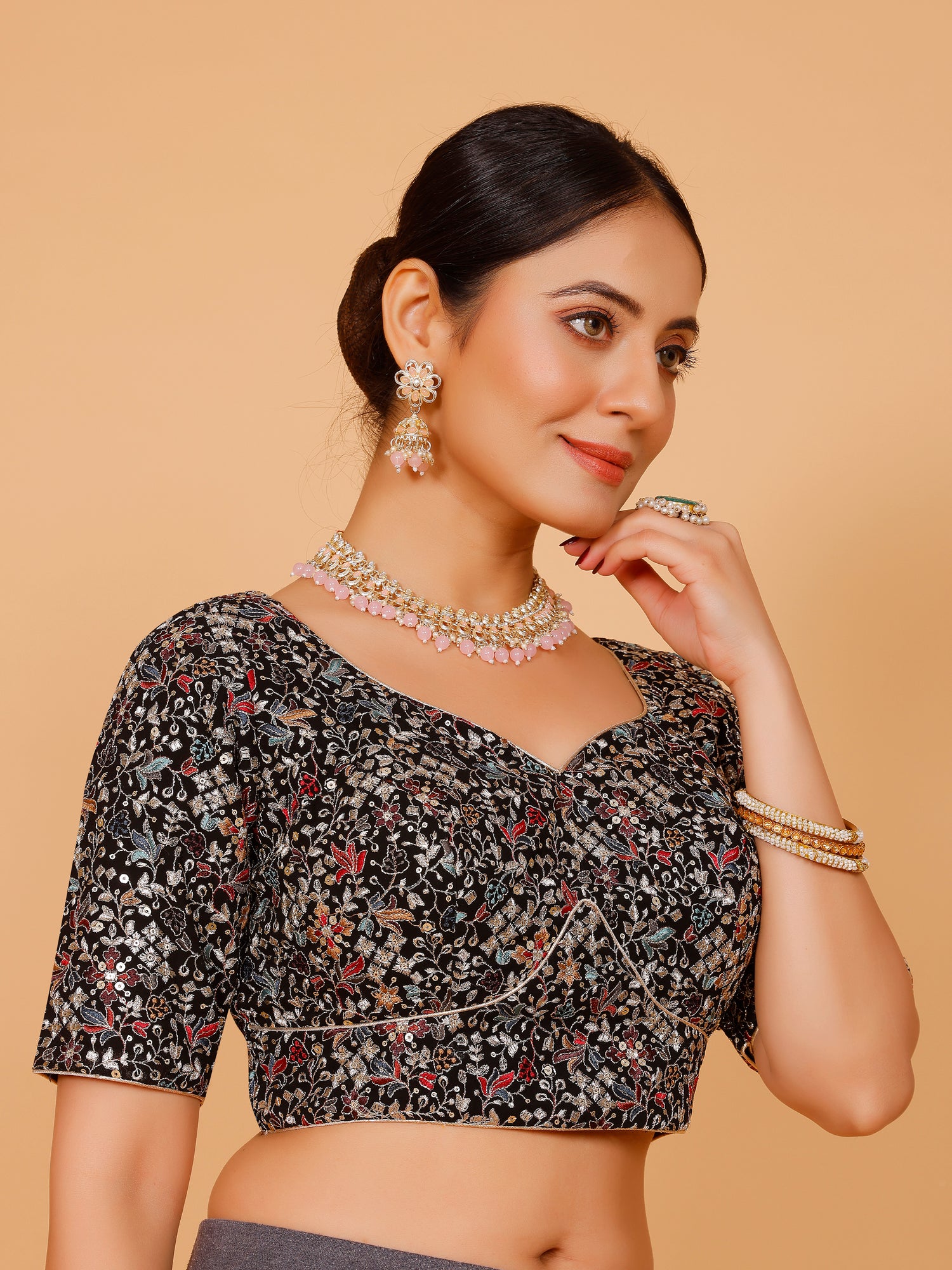 Ladies Georgette Zari Work Blouse