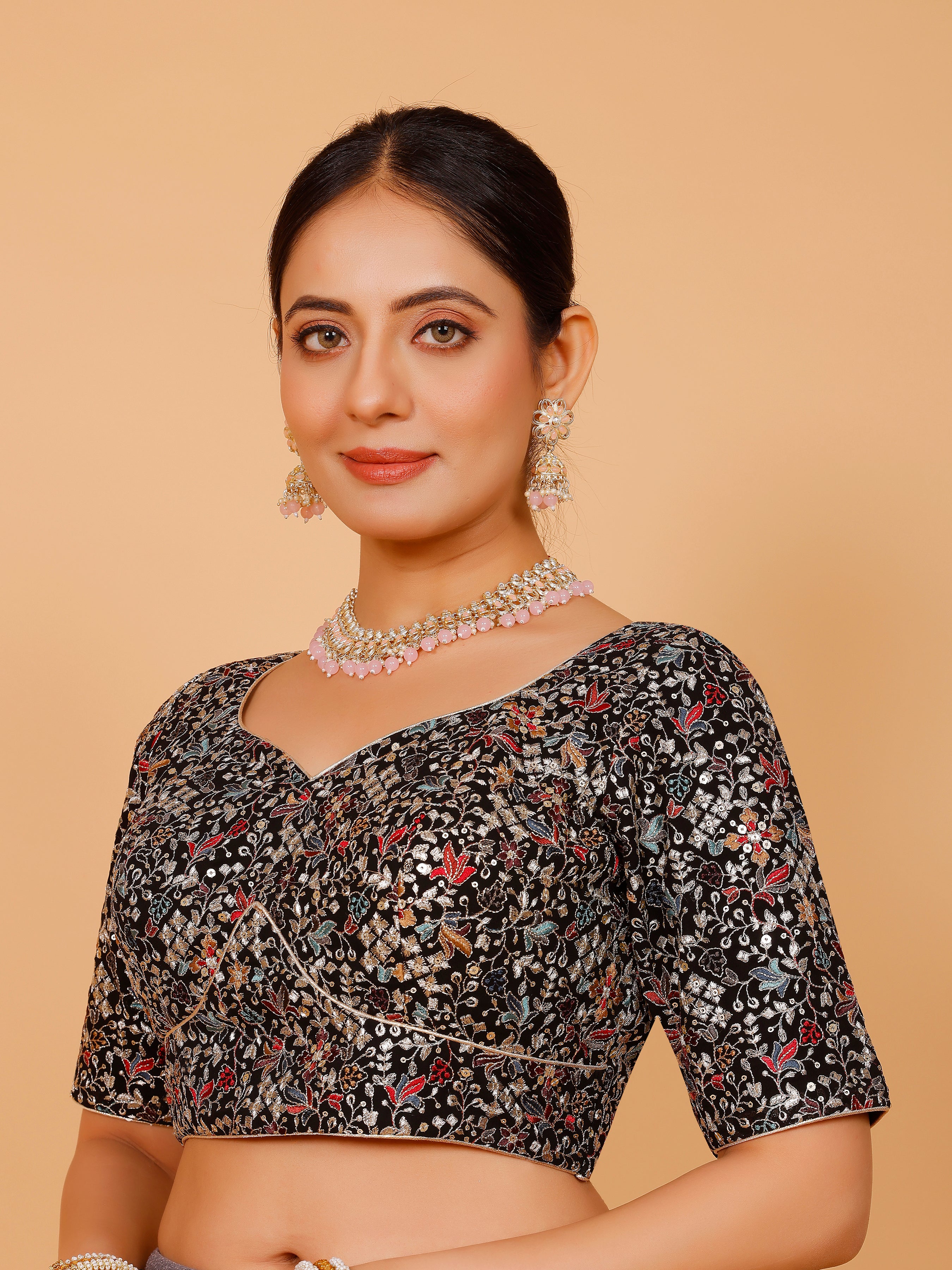 Ladies Georgette Zari Work Blouse