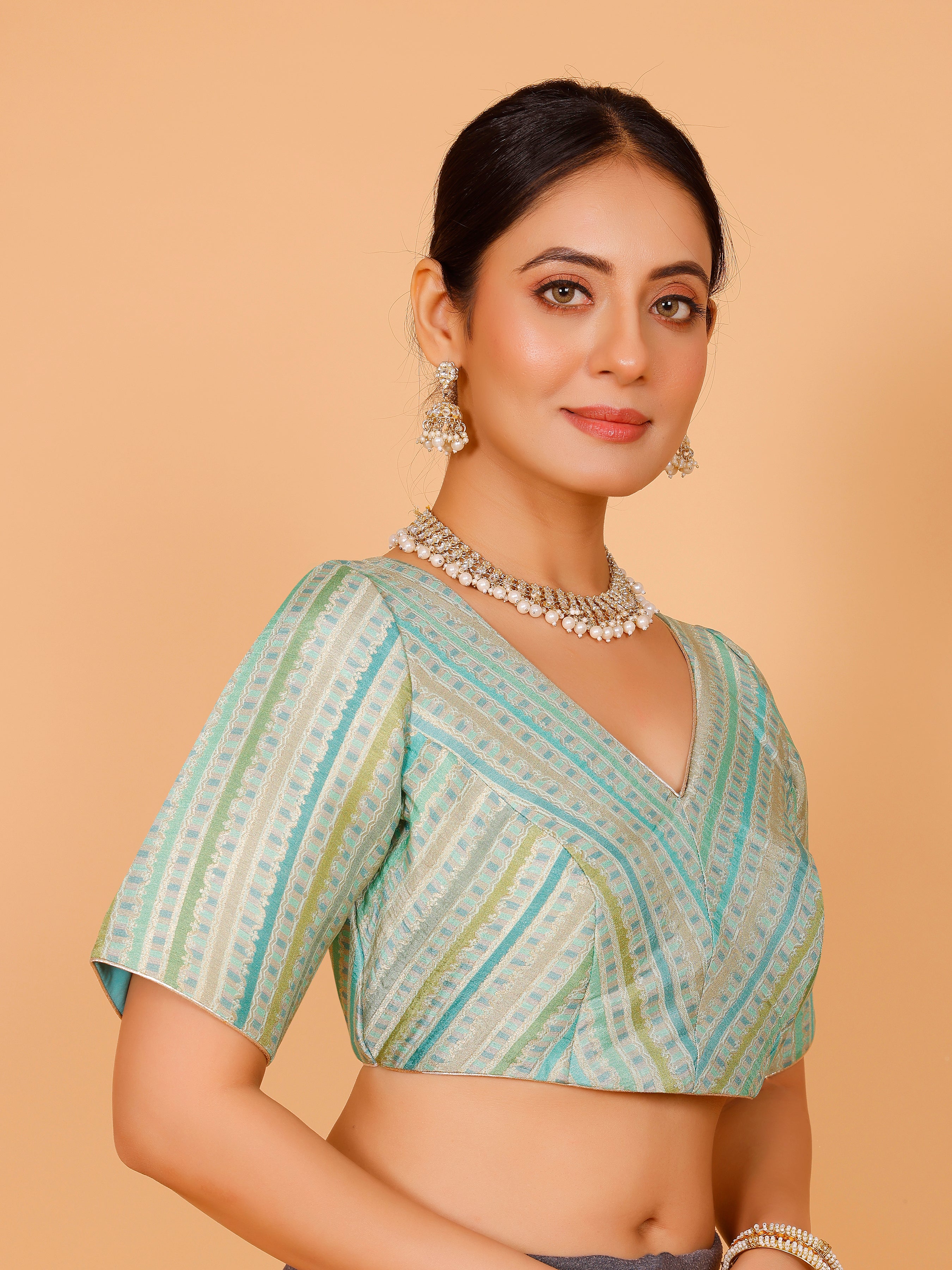 Silk Printed Blouse