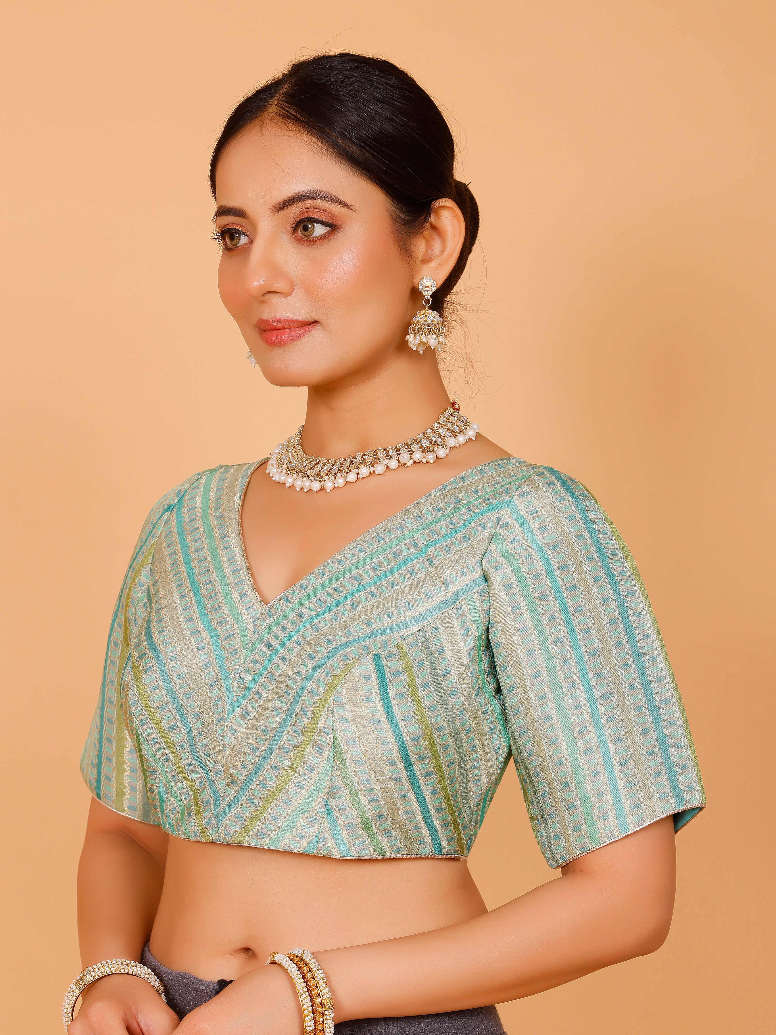 Silk Printed Blouse