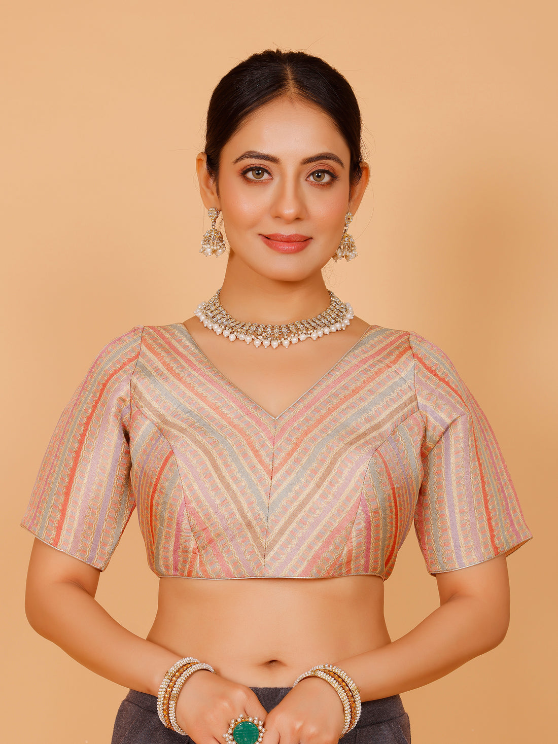 Silk Printed Blouse