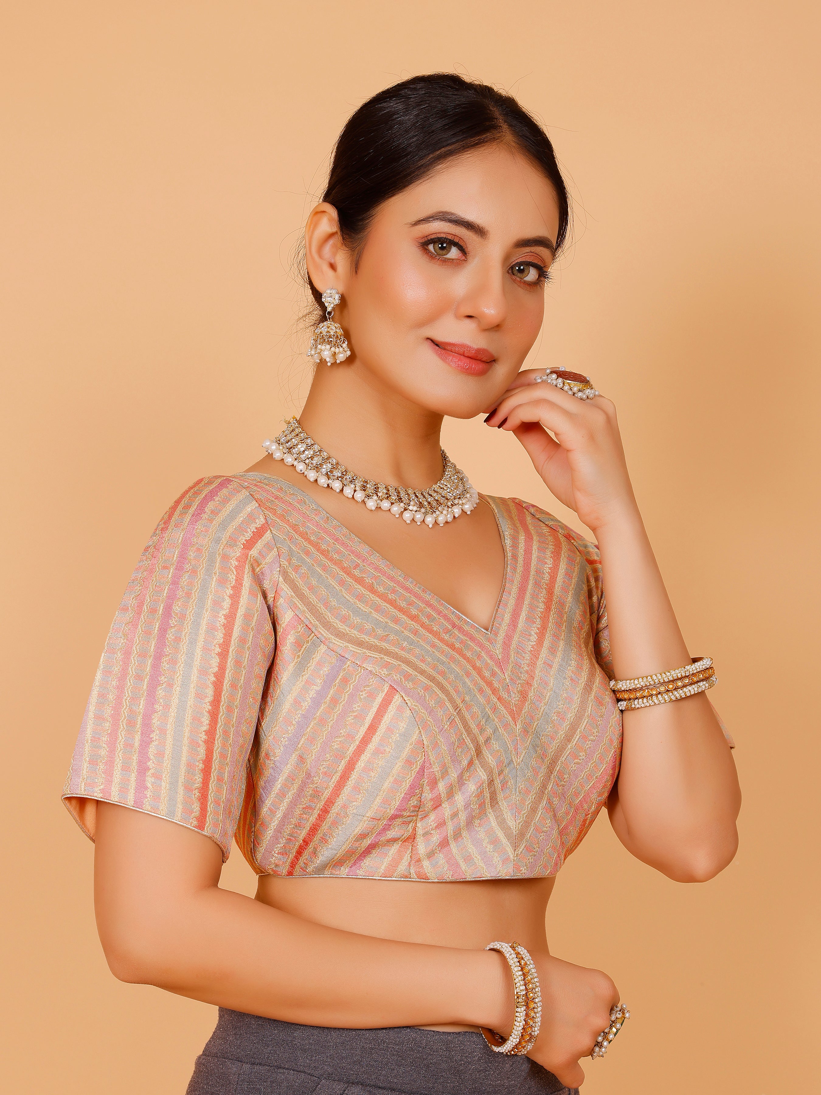 Silk Printed Blouse