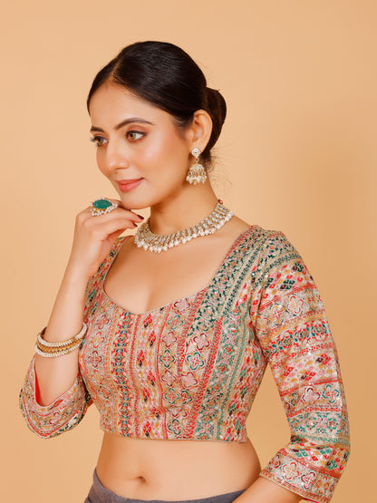 Ladies Silk Zari Work Blouse