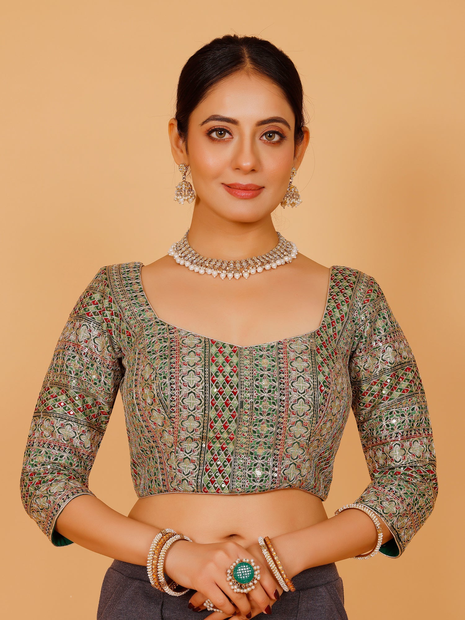 Ladies Silk Zari Work Blouse