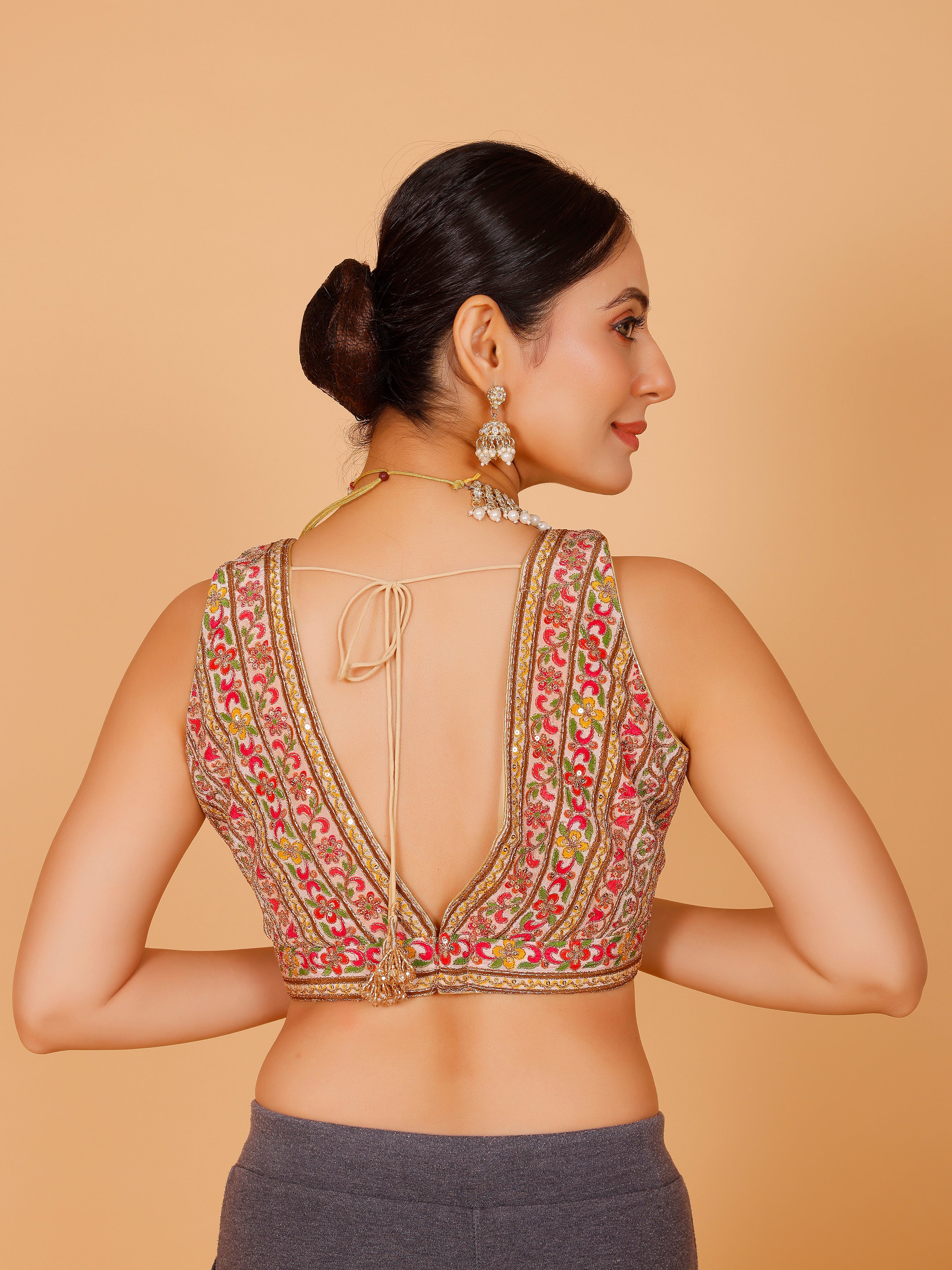 Georgette Zari Work Blouse
