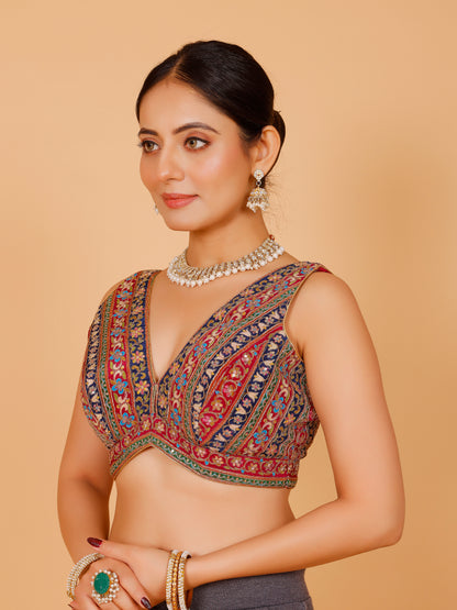 Georgette Zari Work Blouse