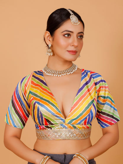 Silk Zari Tiki Work Blouse