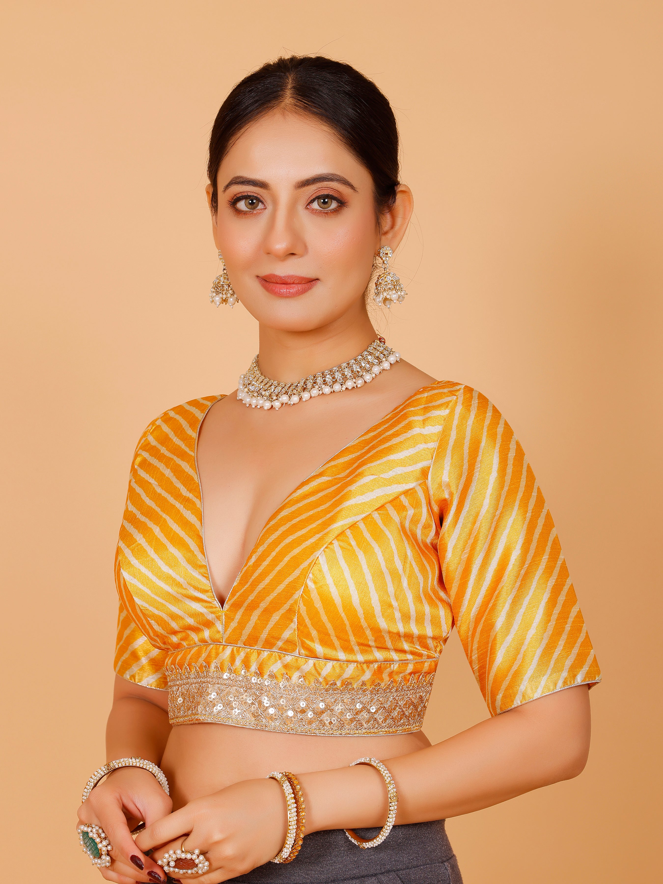 Silk Zari Tiki Work Blouse
