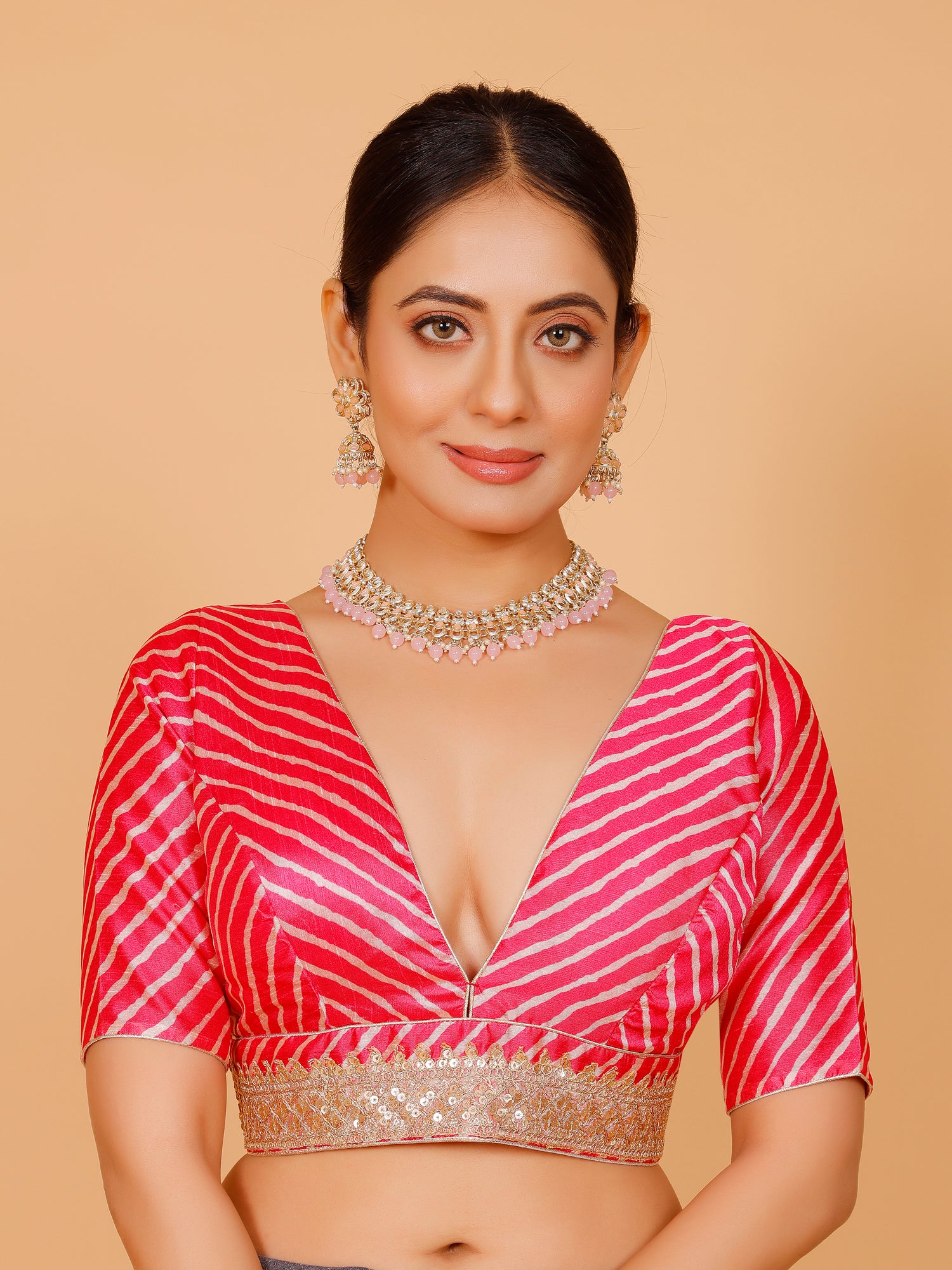 Silk Zari Tiki Work Blouse