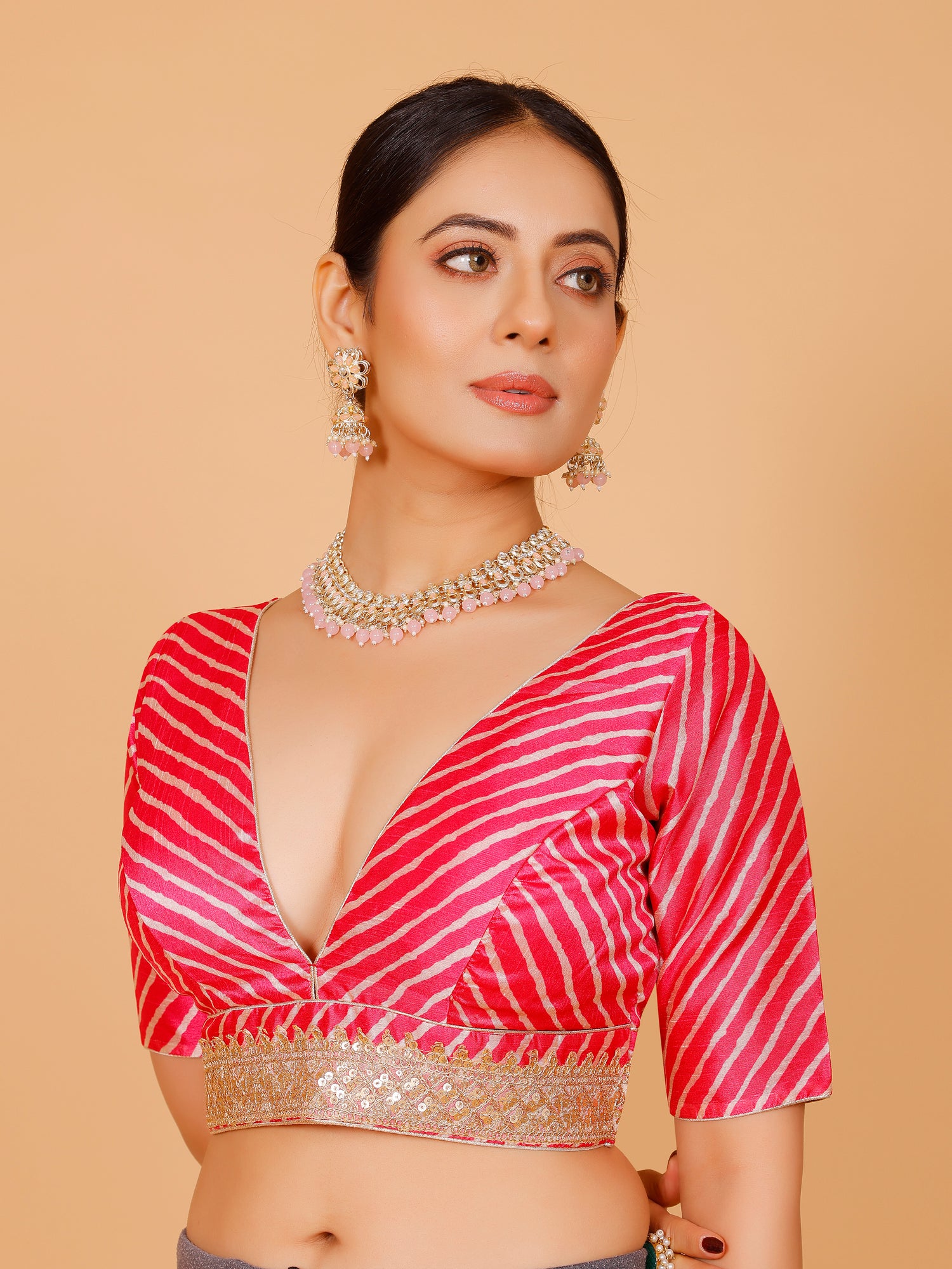 Silk Zari Tiki Work Blouse