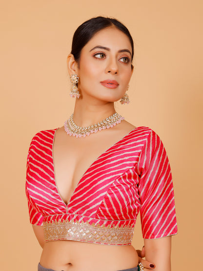 Silk Zari Tiki Work Blouse