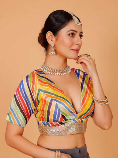 Silk Zari Tiki Work Blouse