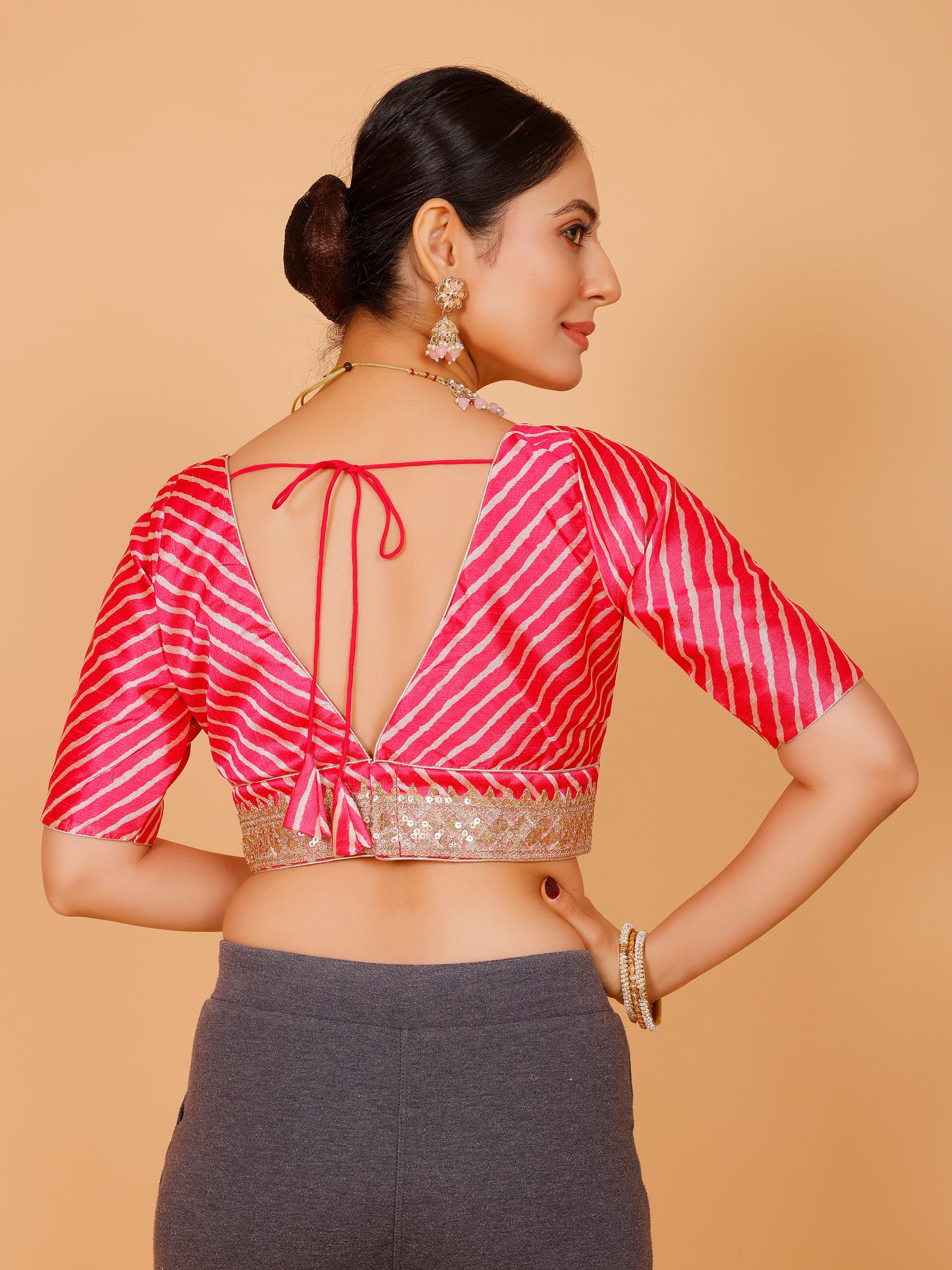 Silk Zari Tiki Work Blouse