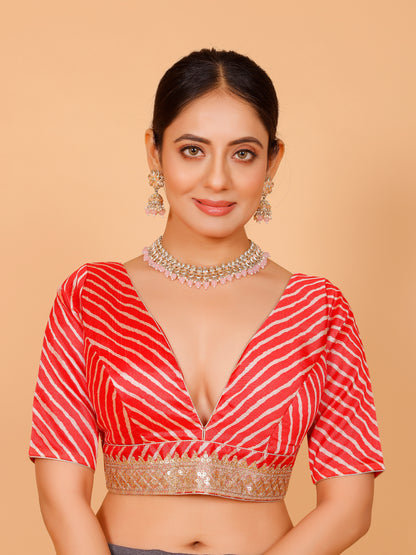 Silk Zari Tiki Work Blouse