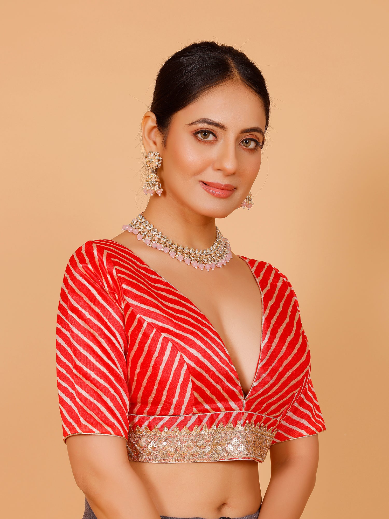 Silk Zari Tiki Work Blouse