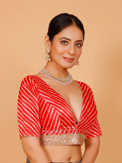 Silk Zari Tiki Work Blouse