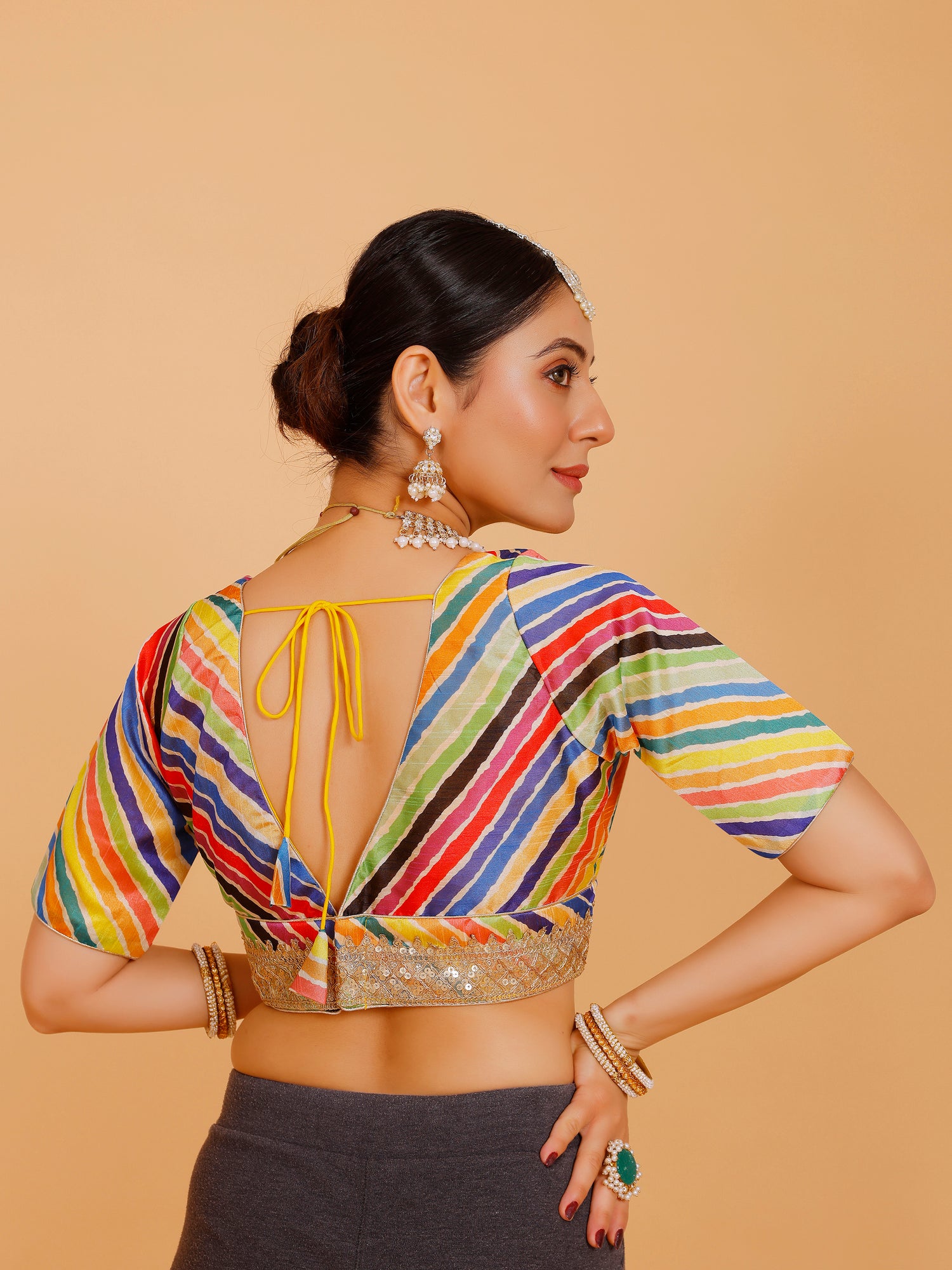 Silk Zari Tiki Work Blouse