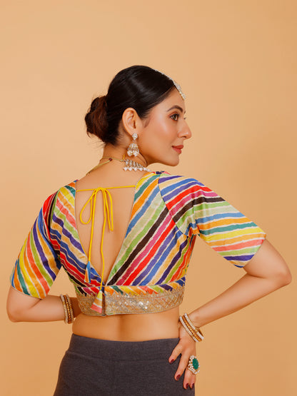 Silk Zari Tiki Work Blouse